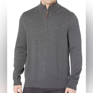 Tommy Hilfiger Men's Quarter Zip Sweater Size M Pre-owned Excellent
